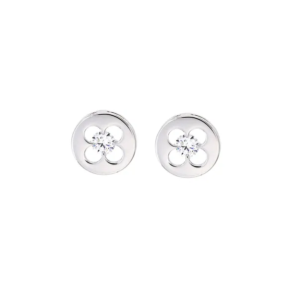 pendientes-hipoalergenicos-pequeños-flor-circonita