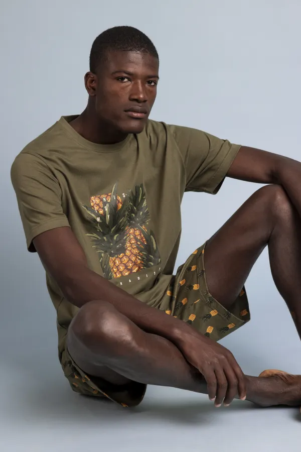 pijama-corto-hombre-piña-verde-admas