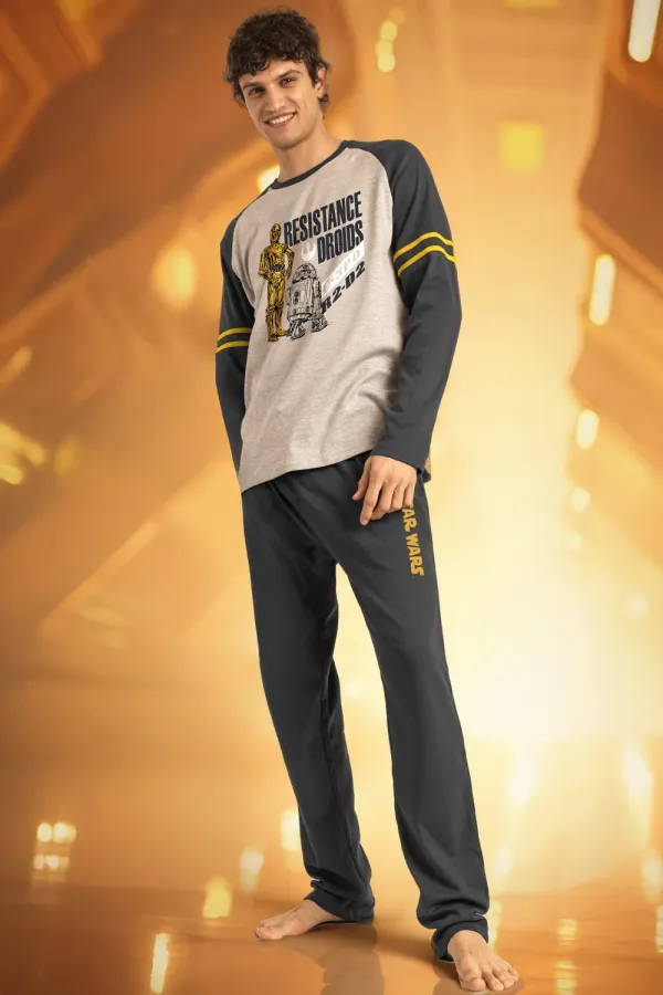 pijama-star-wars-hombre-algodon-manga-larga-c3po-r2d2