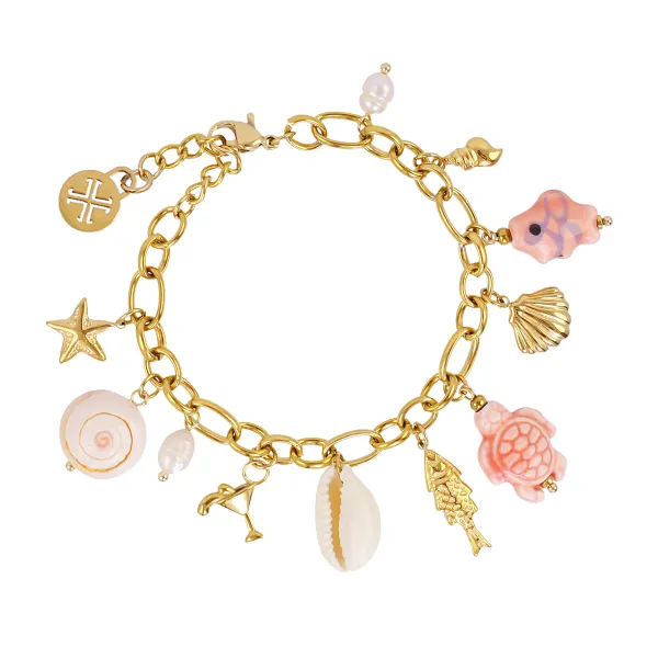 pulsera-acero-quirurgico-bañado-oro-caracolas-anartxy