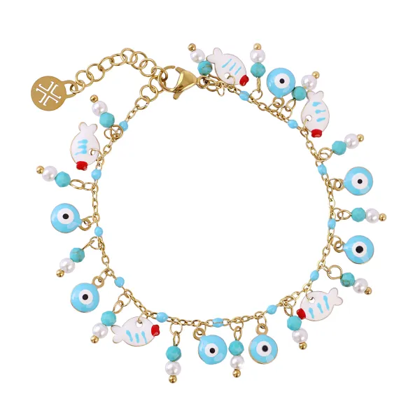 pulsera-ojos-proteccion-turquesa-anartxy-acero-quirurgico