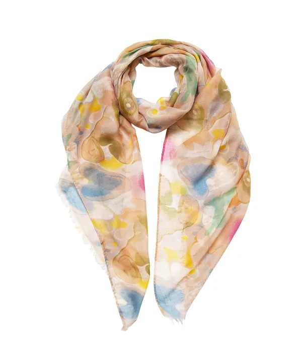 foulard-flores-acuarela-rosa-camel