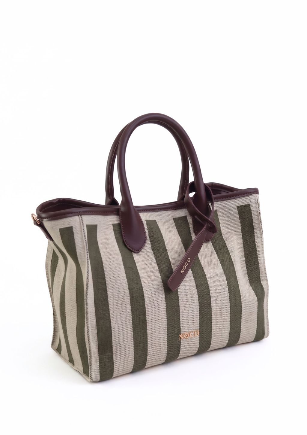 bolso-tote-verde-rayas-knit-noco