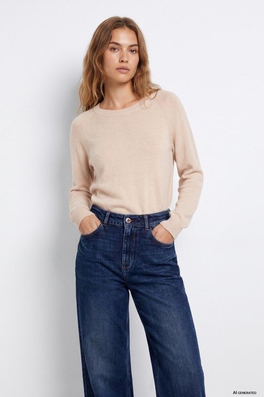jersey-liso-beige-cuello-redondo-1