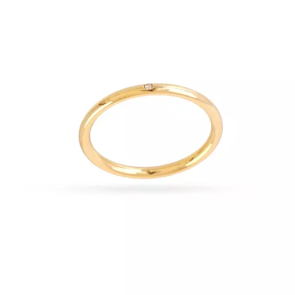 Anillo Extrafino Minimalista Dorado Anartxy B A N284 D 1