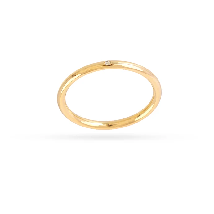 Anillo Extrafino Minimalista Dorado Anartxy B A N284 D 1