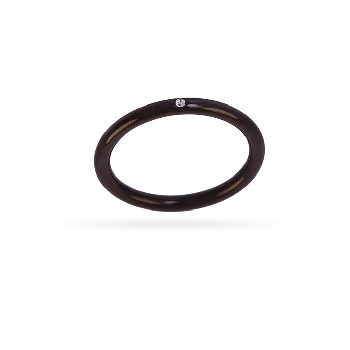 Anillo Extrafino Minimalista Negro Anartxy B A N284 D