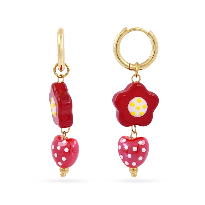 aros-trencadis-colgante-flor-y-corazon-dpe805