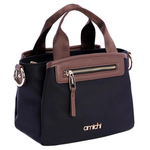 bolso-mediano-nylon-negro-chocolate-amichi