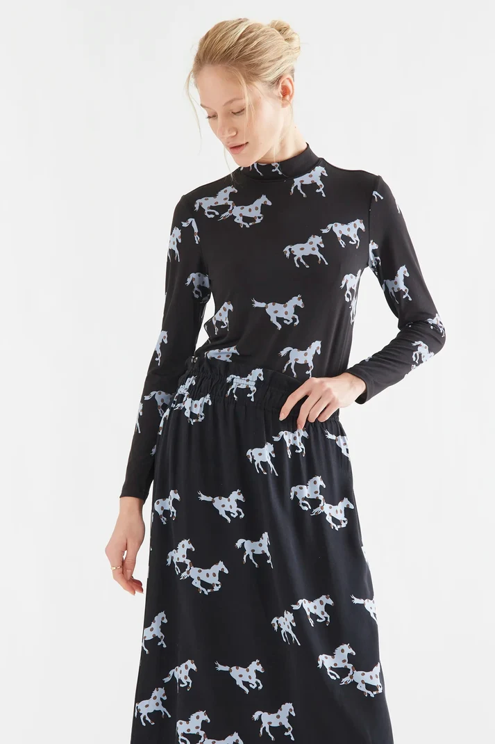 Camiseta Ajustada Estampado Horse Compañia Fantastica