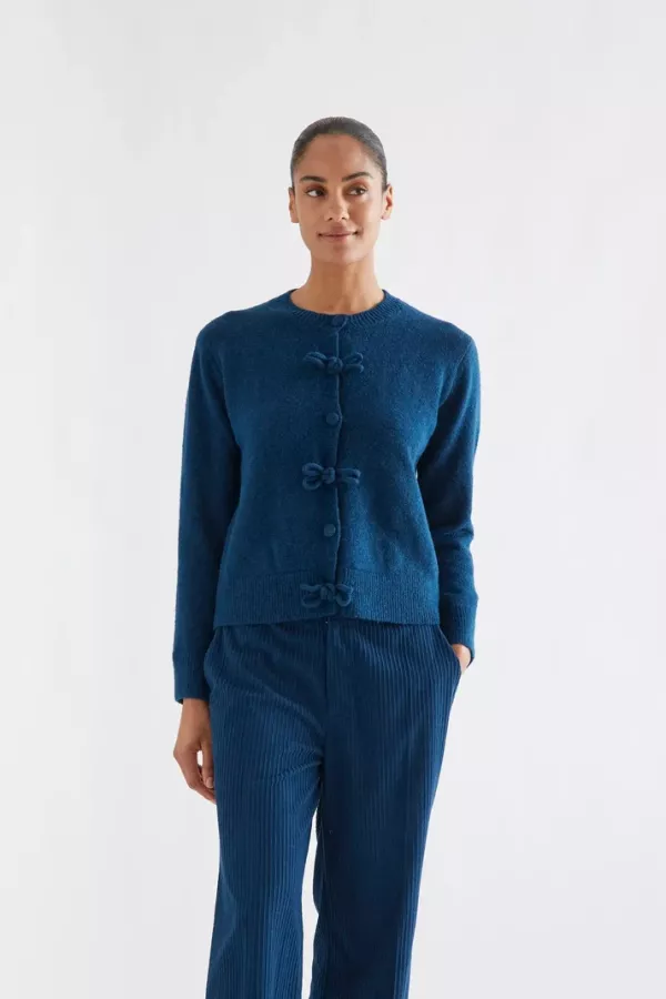 Cardigan Grueso Azul Petroleo Compañia Fantastica