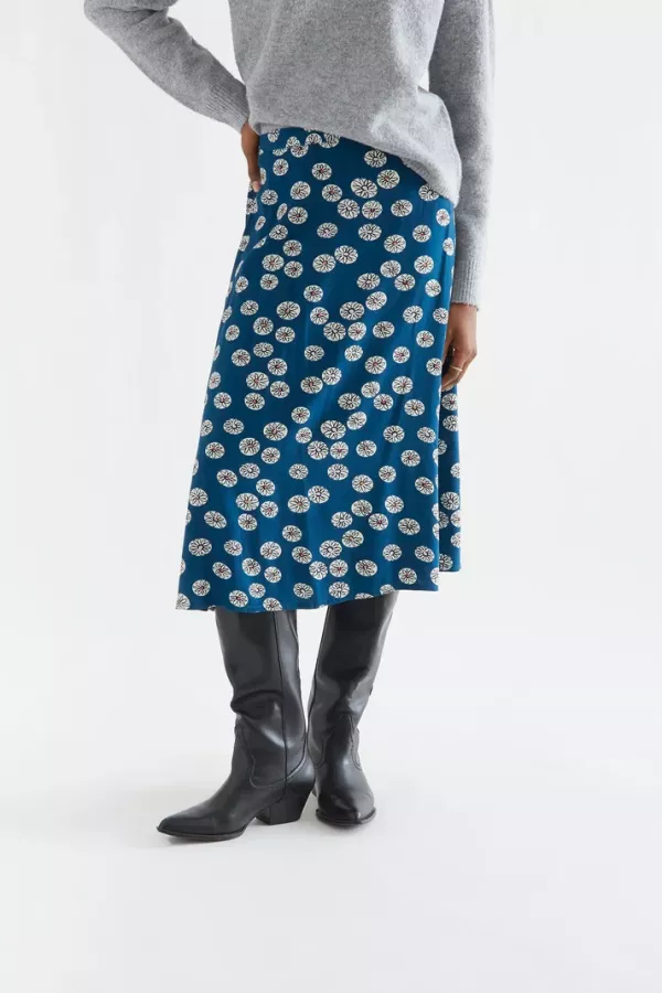 Falda Azul Estampada Compañia Fantastica