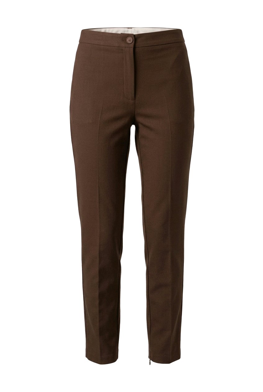 Pantalon Marrón Chocolate Vestir Clasico 1