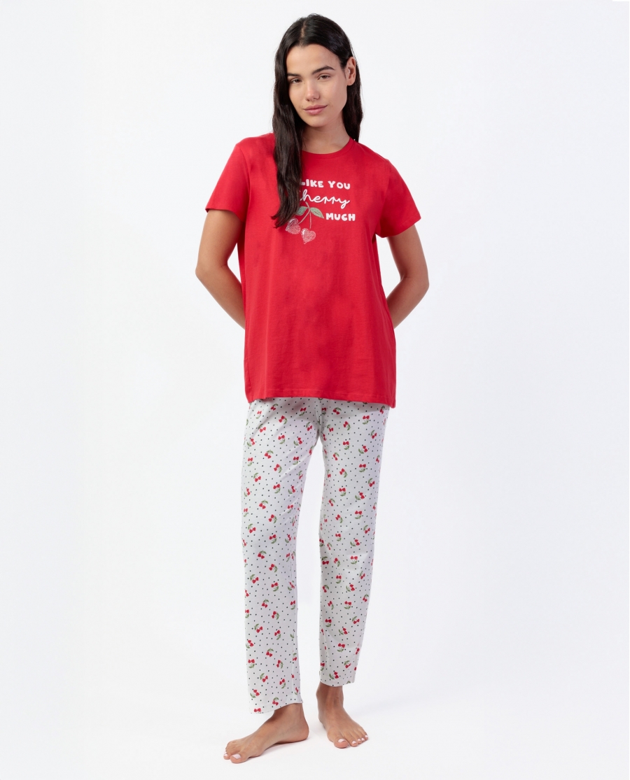 pijama-manga-corta-pantalon-largo-cherry