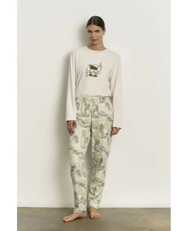 pijama-promise-cafe-estampado-verdes